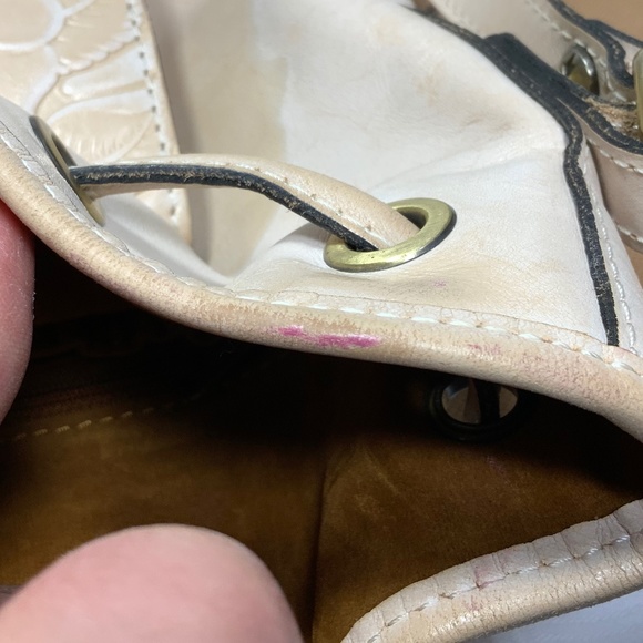 Patricia Nash Sabina Tooled Leather Drawstring Bucket Crossbody - Picture 6 of 16